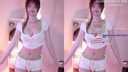 BJ艾怡白丝加特林热舞20250518舞蹈剪辑